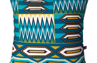 Krafts by Kerry African Wax Print Decorative Cushion Cover - Kumasi