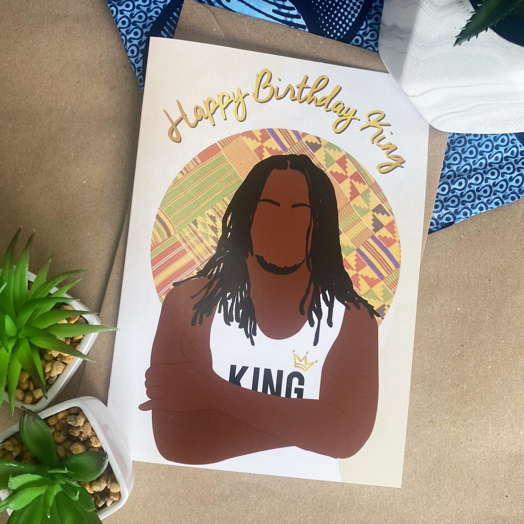 Black Man Birthday Card | Black Man with Dreads