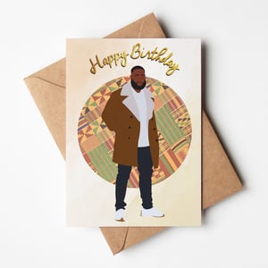 Black Man 'Alastair' Birthday Card