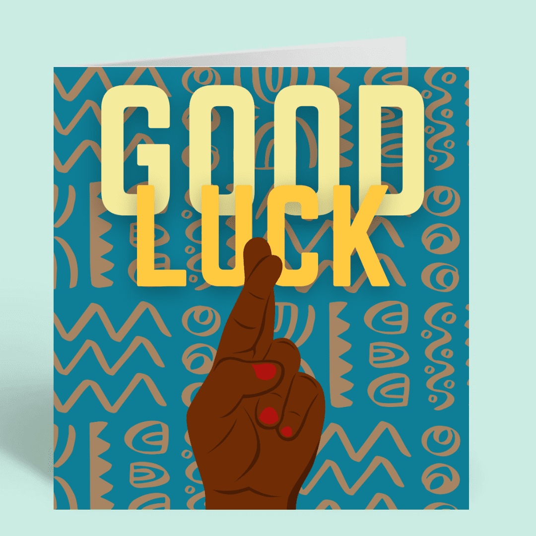 Good Luck Square Card