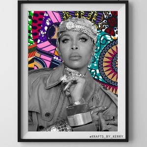 Krafts by Kerry Afrocentric Erykah Badu Art Print