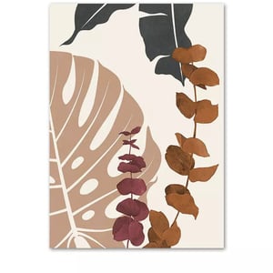 Floral Boho Wall Art | Hollow Leaves