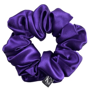 Krafts by Kerry Oversized Purple Satin Scrunchie