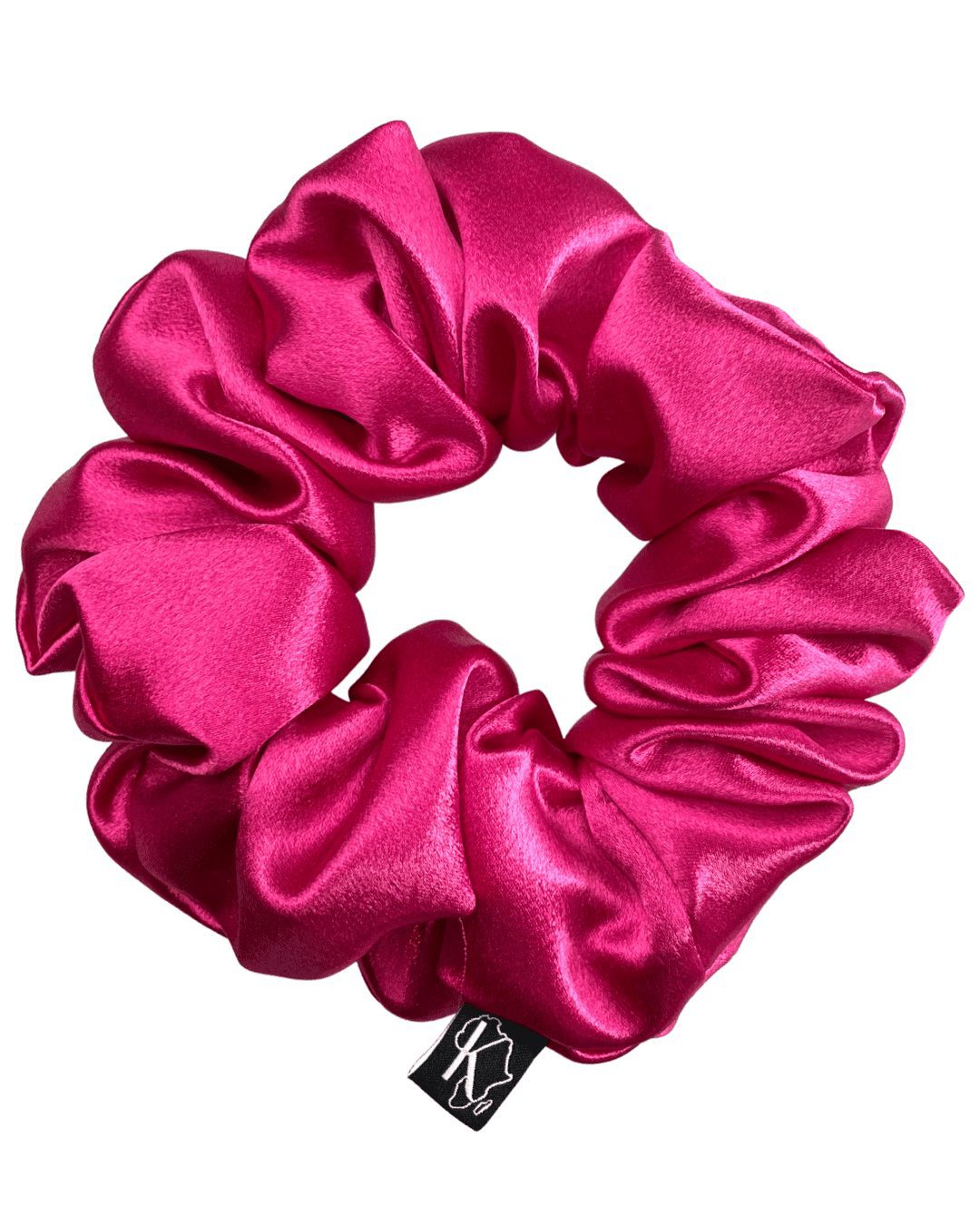 Krafts by Kerry Deep Pink Oversized Satin Scrunchie