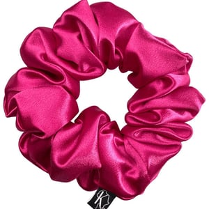 Krafts by Kerry Deep Pink Oversized Satin Scrunchie