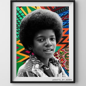 Krafts by Kerry Afrocentric Michael Jackson Art Print