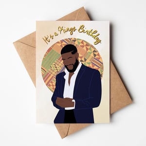 Black Man 'Byron' Birthday Card