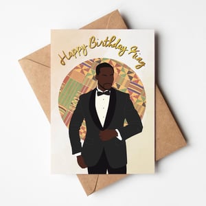 Black Man 'Denzel' Birthday Card