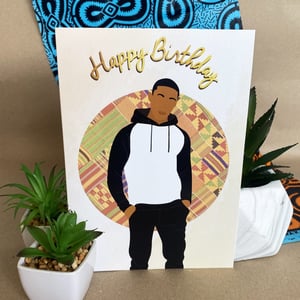 Celebrate Black Boy Birthday Card