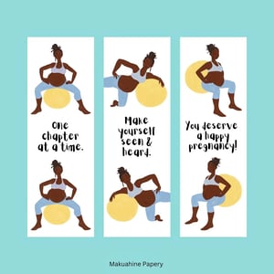 Mum-To-Be Yoga Bookmarks - Pack of 3