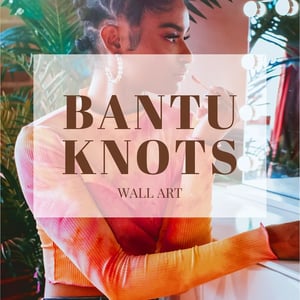 Bantu Knots Queen Wall Art