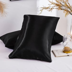 Double Satin Pillowcase- Black Bundle