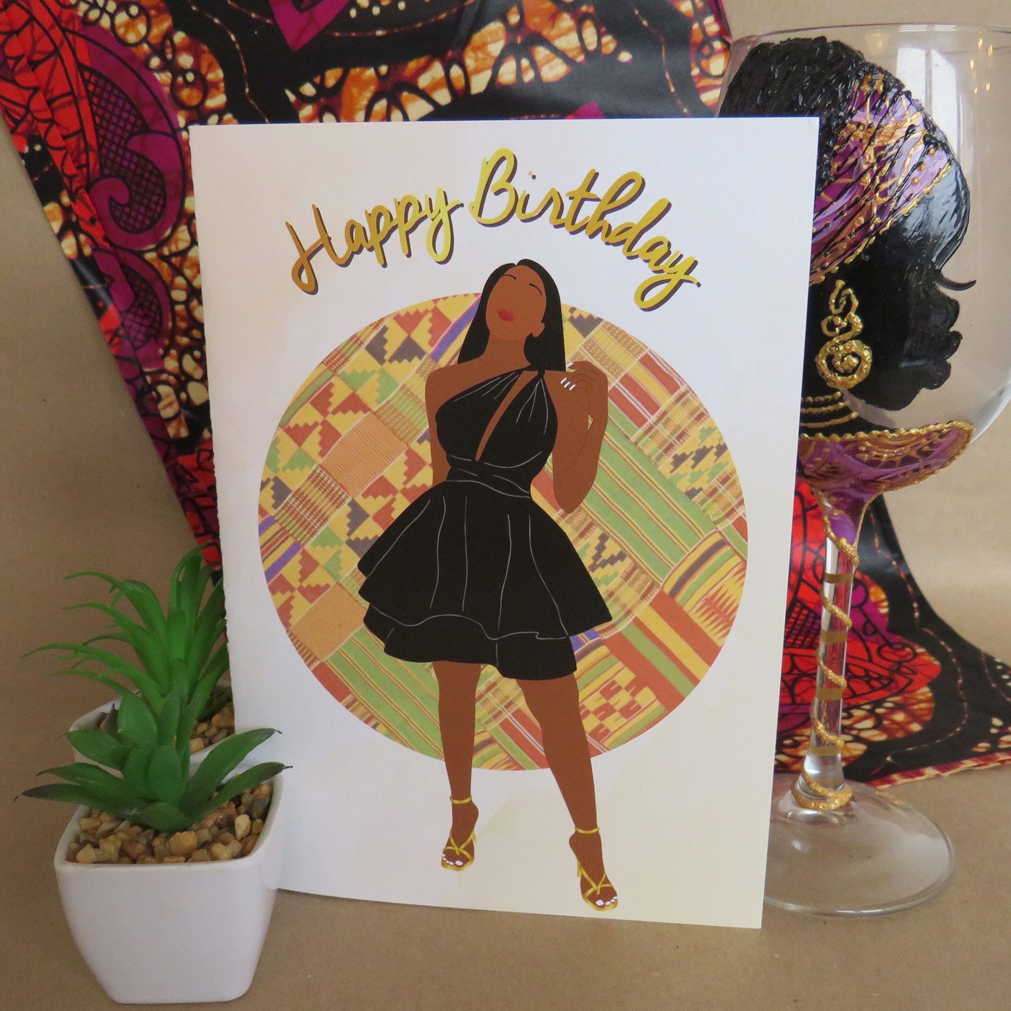 Black Girl 'Tamica' Birthday Card