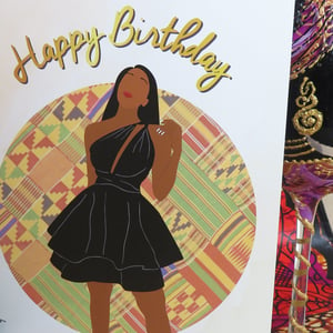 Black Girl 'Tamica' Birthday Card