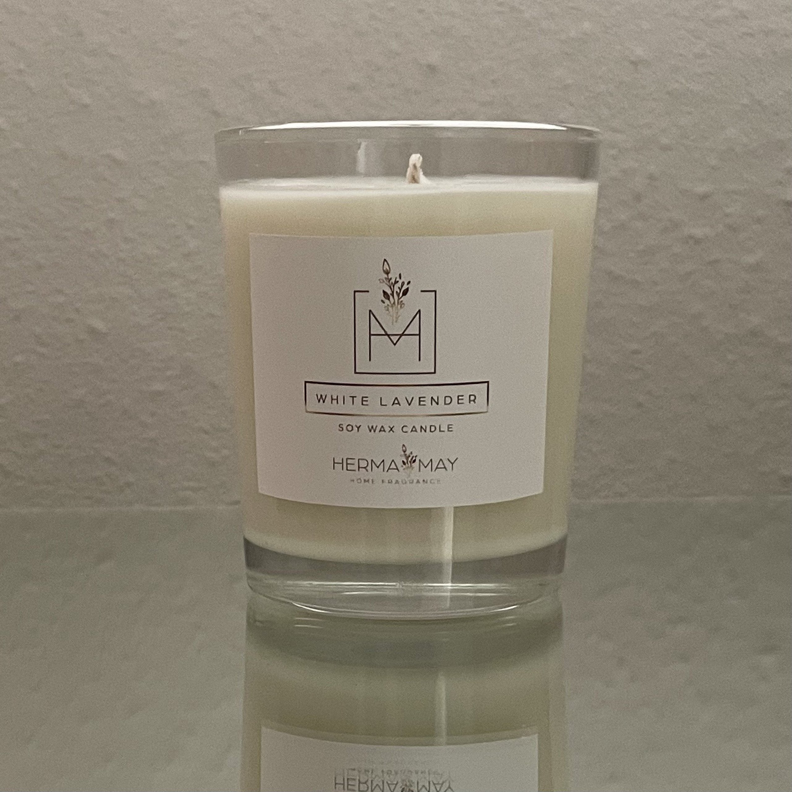 White Lavender Soy Wax Candle