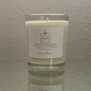 White Lavender Soy Wax Candle