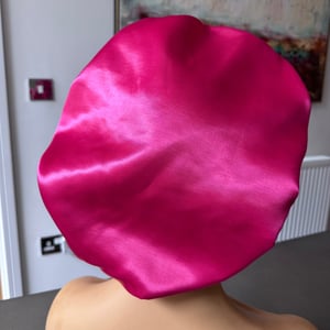 Reversible satin hair bonnet