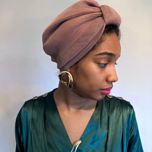 Silk Lined Mesh Turban