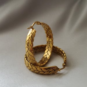 Braid Hoop Earrings