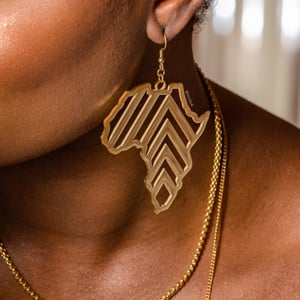 Africa Chevron Drop Earrings