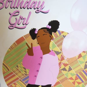 Black Girl Teen Diamantés Birthday Card