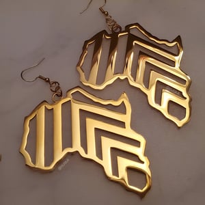 Africa Chevron Drop Earrings