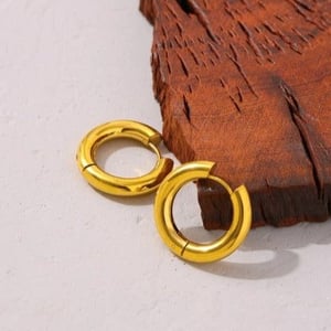 Grace Thick Hoop Earrings