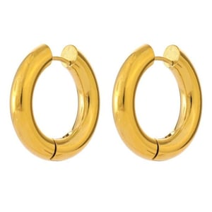 Grace Thick Hoop Earrings