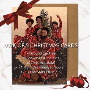 Black Christmas Cards Pack