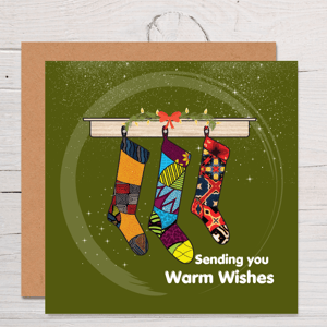 Warm Wishes Christmas Afrocentric Card