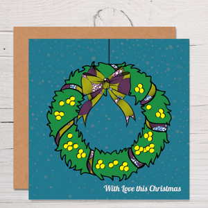 Christmas Wreath Card