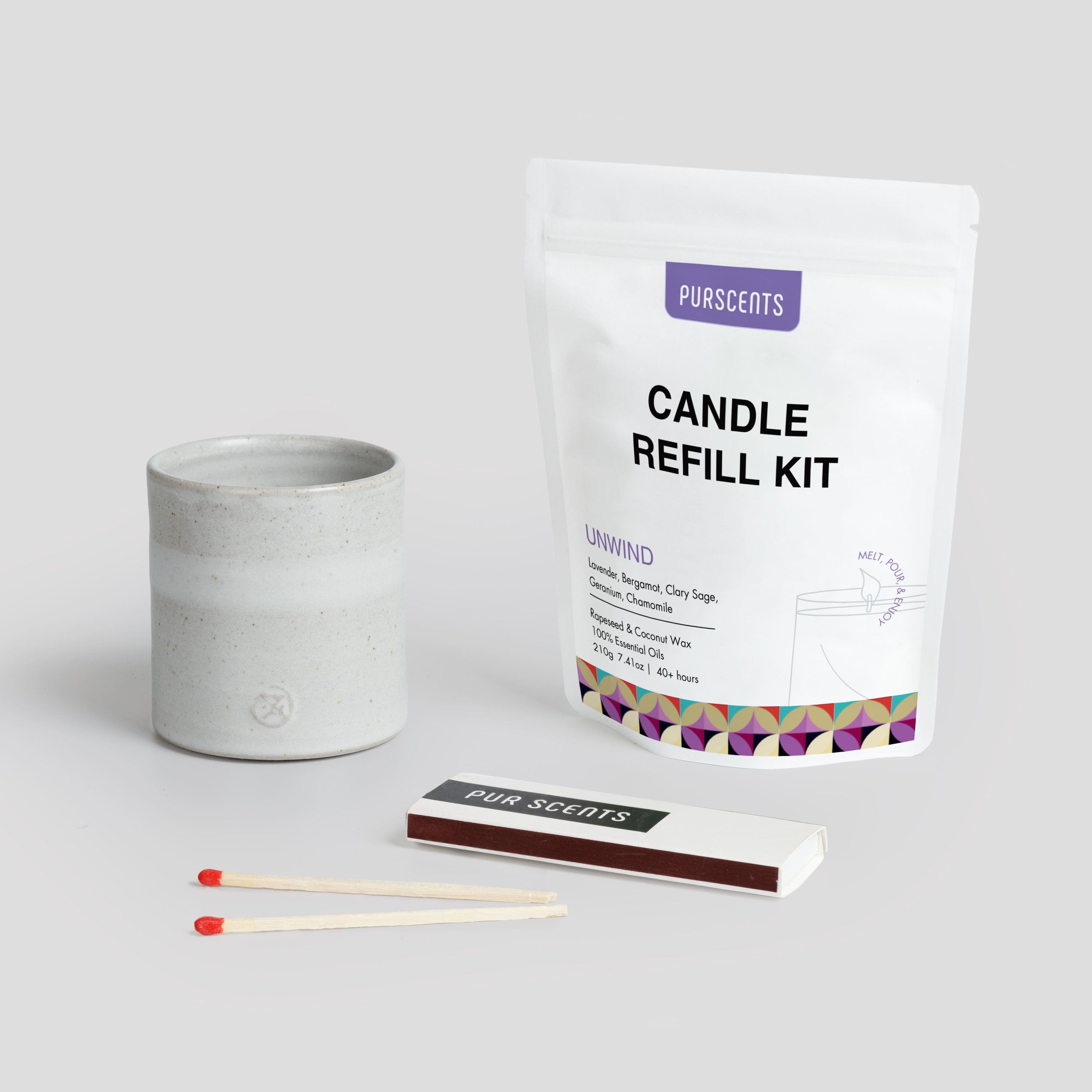 Candle Refill Starter Set – Boho Ceramic