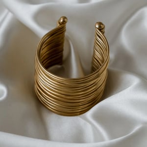 Imani brass cuff -  Handmade in Kenya