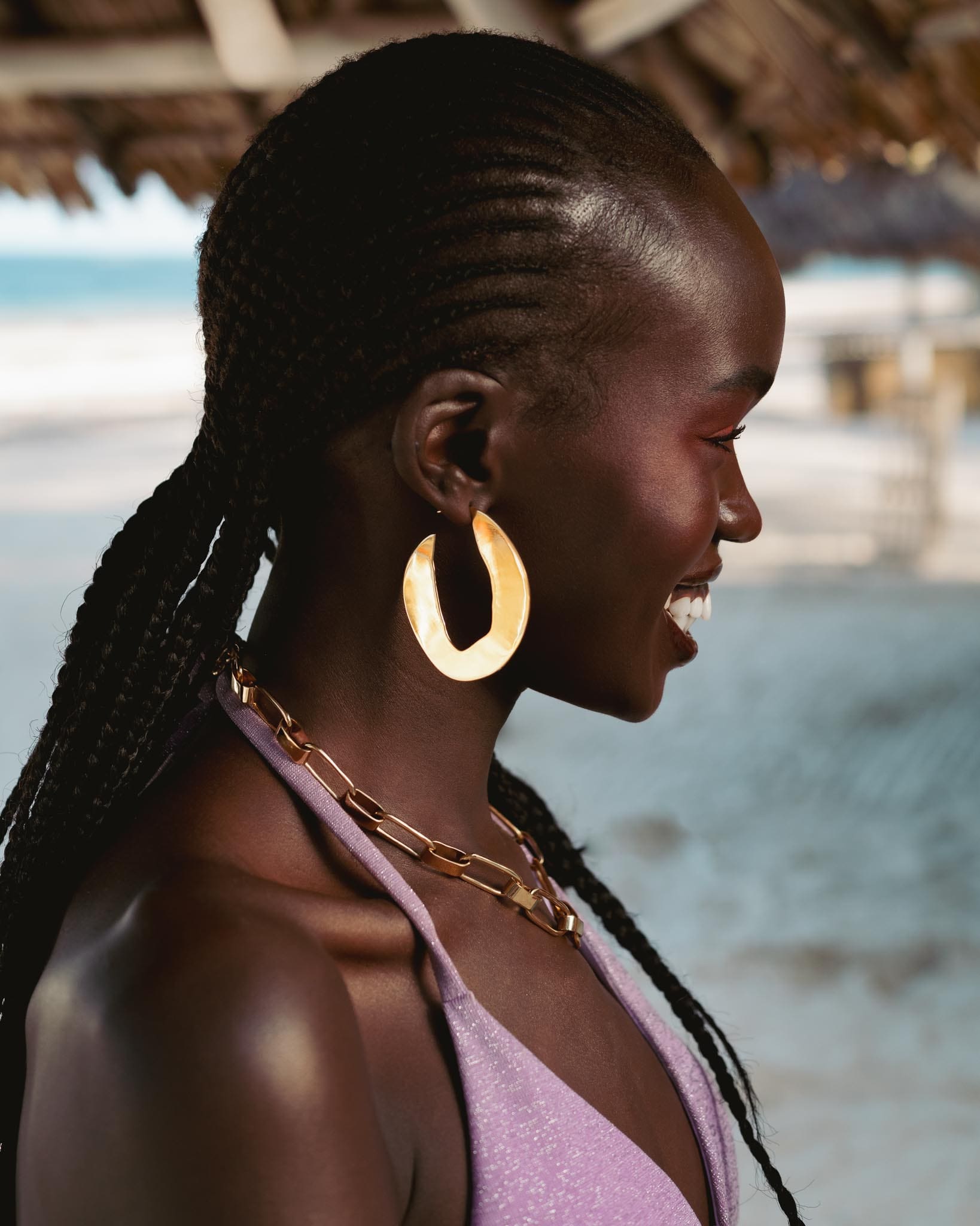 Zalika earrings large – Handmade in Kenya