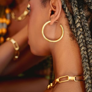 Avania earrings medium - Handmade in Kenya