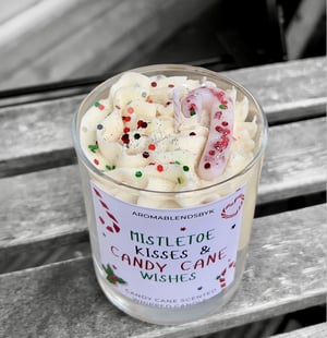 Candy Cane Whipped Candle