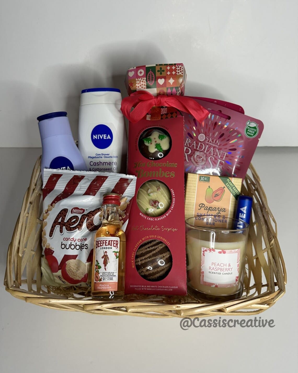 Ladies Self Care And Treats Christmas Hamper Basket UK
