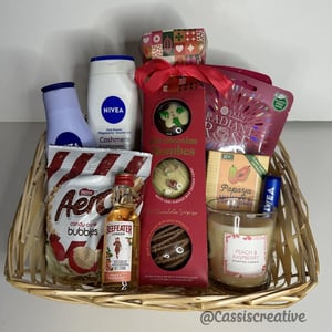 Ladies Self Care And Treats Christmas Hamper Basket UK