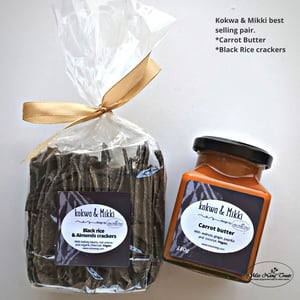 Black rice & carrot butter set