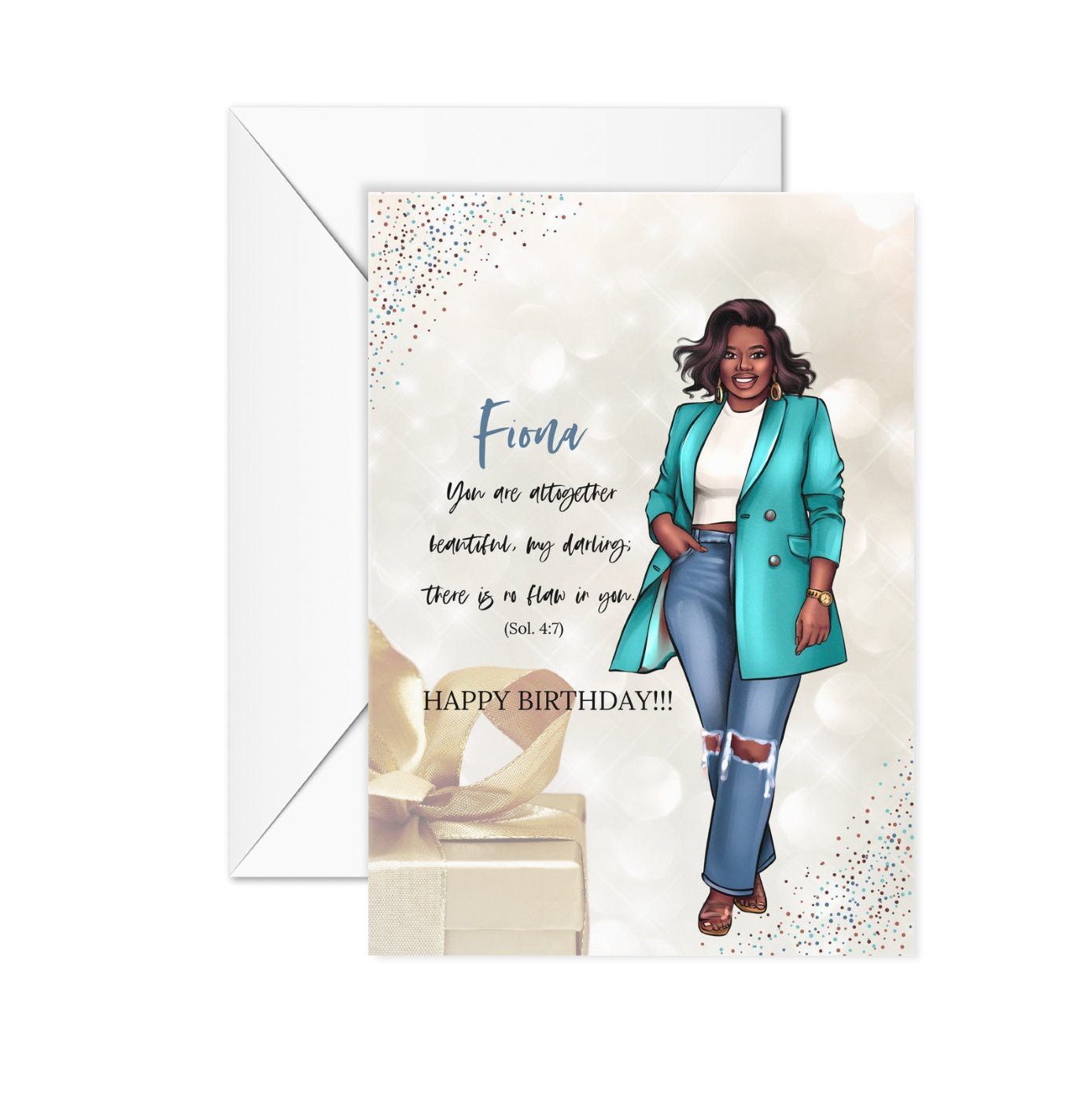 You are beautiful Black Woman  Birthday Card