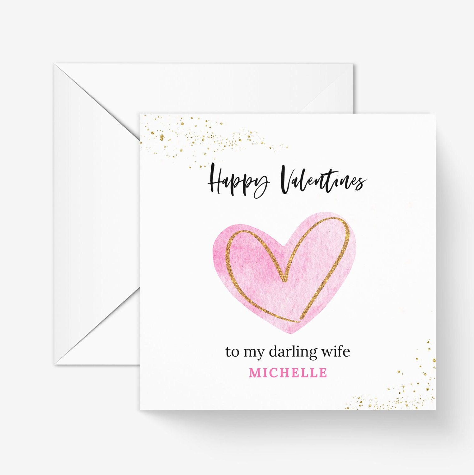 Wife Valentine Card, Romantic Card for Her