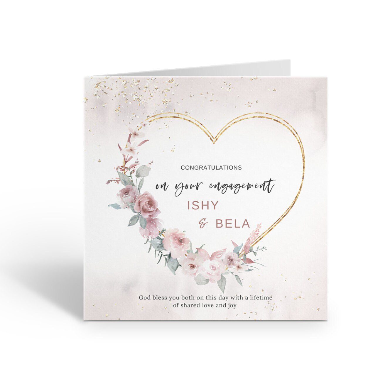 Personalised Engagement Card for couple