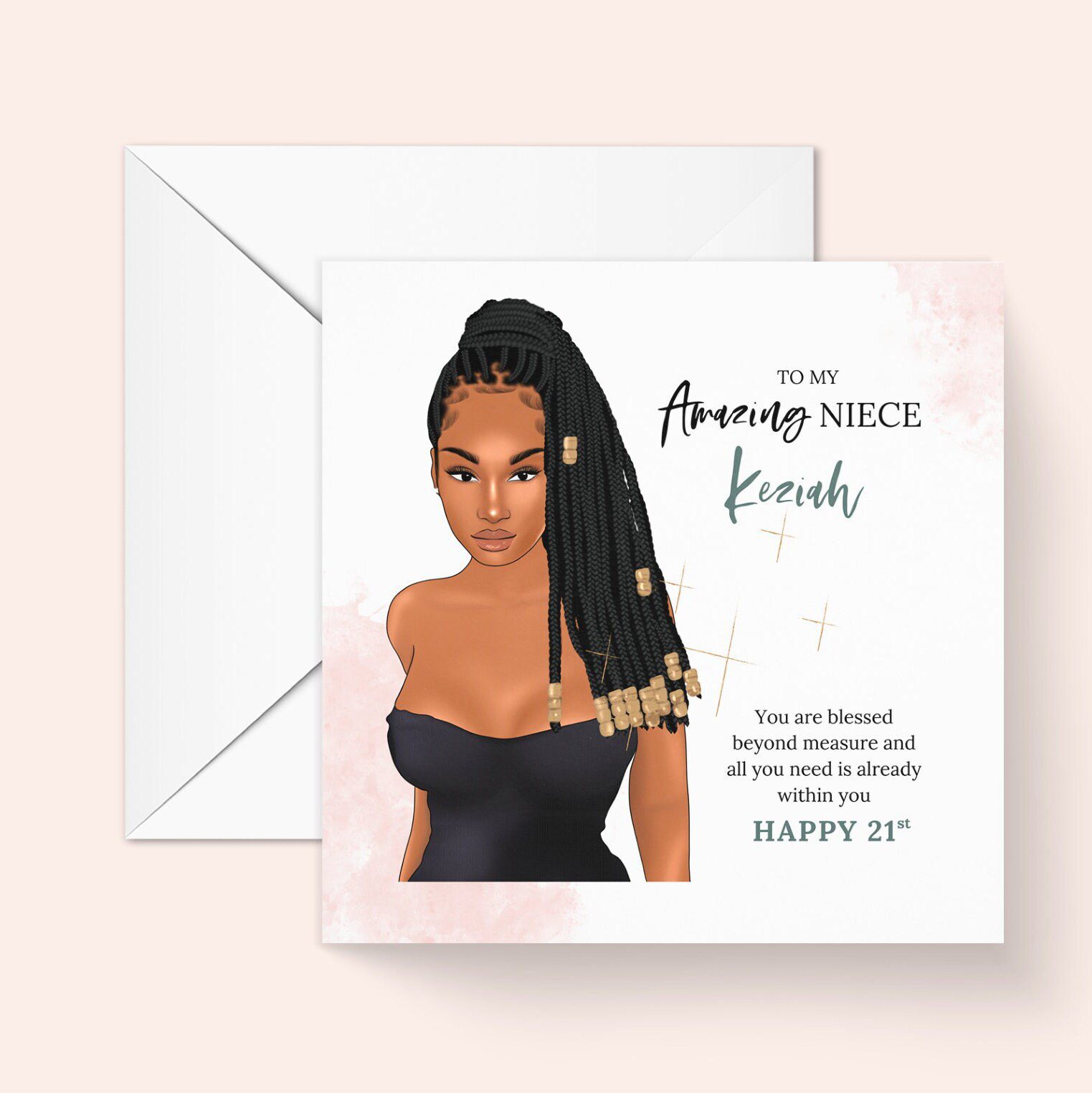 Niece Black Girl Birthday Card