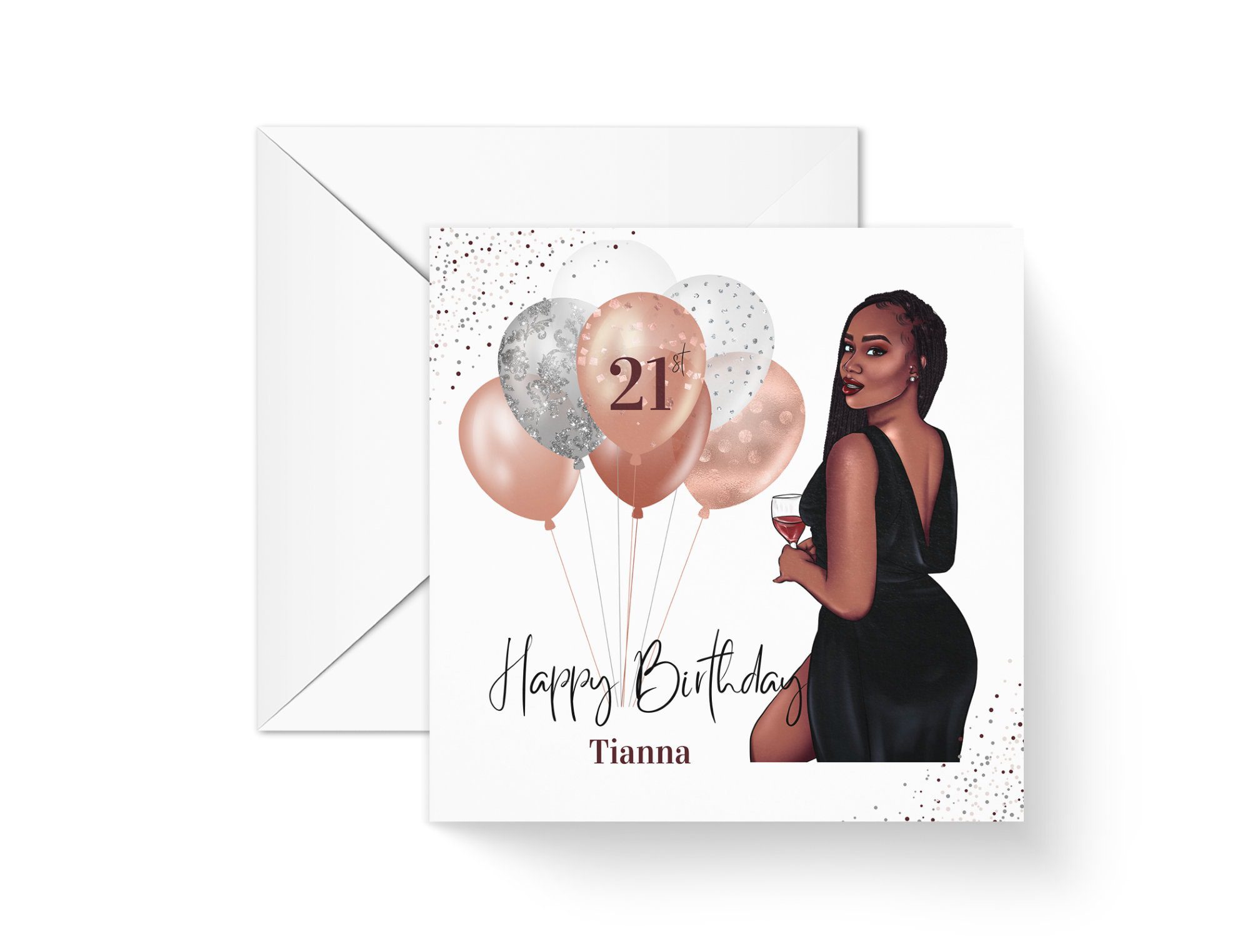 Black Woman Birthday Card