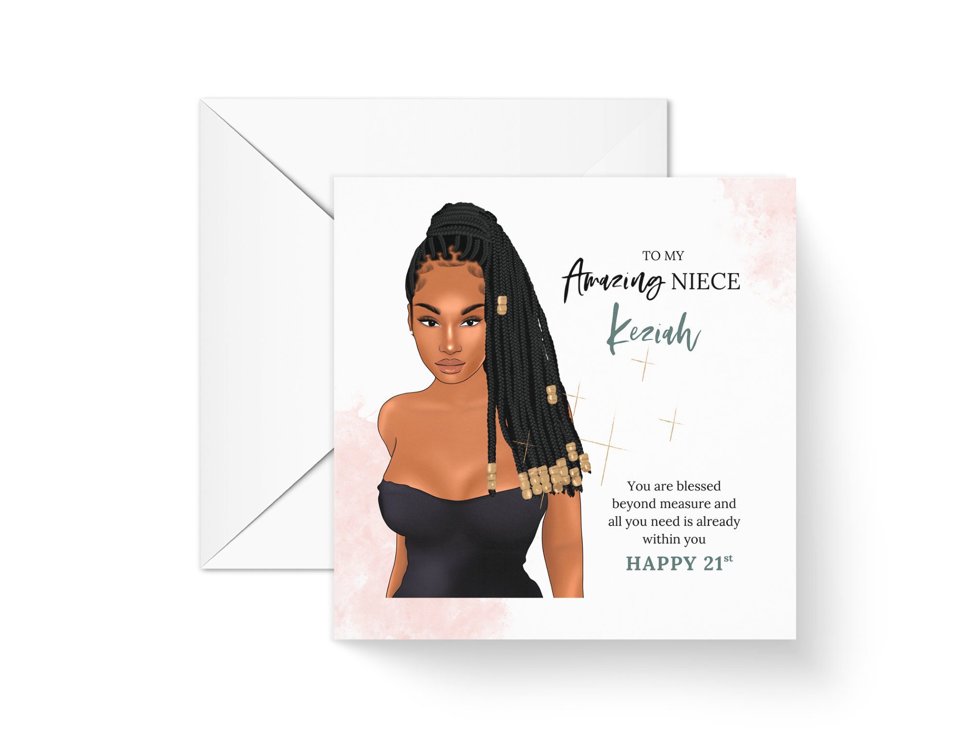 Niece Black Girl Birthday Card