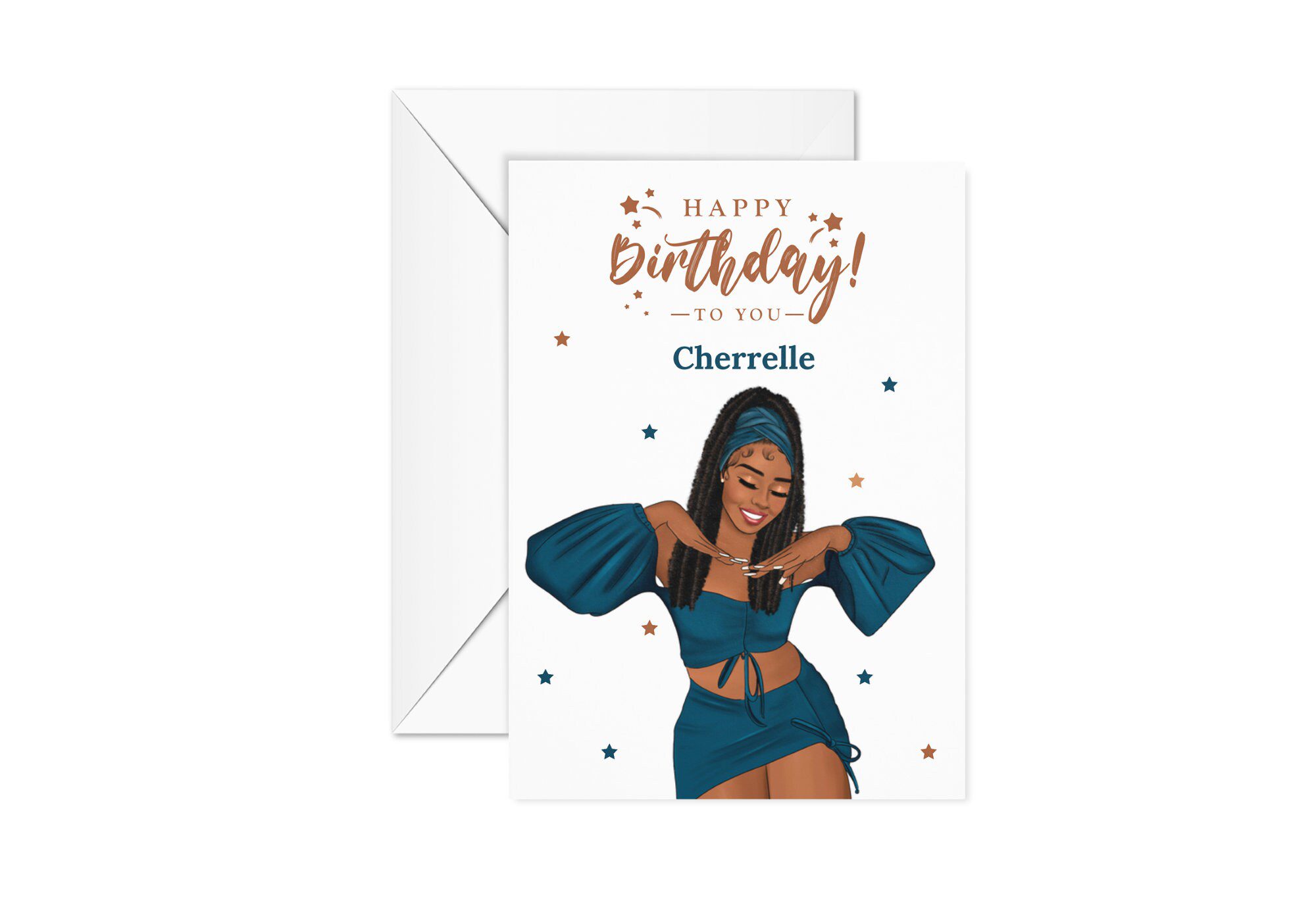 Black Girl Magic Personalised Birthday Card