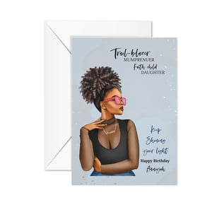 Black Woman Birthday Card