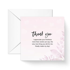 A big Thank You Personalised Greeting Card