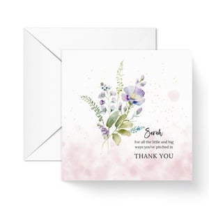 Personalised Thank You Greeting Card for A Special Friend