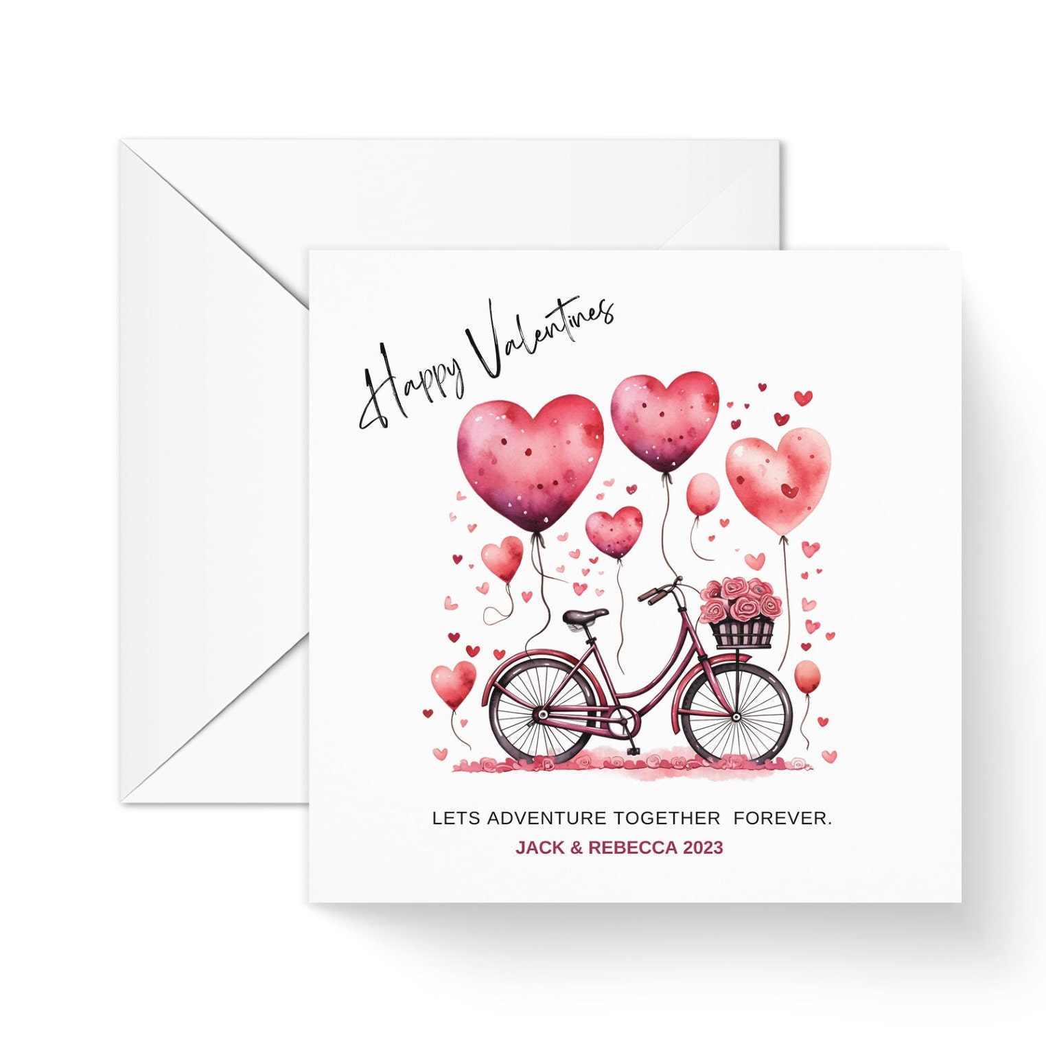 Adventure together couples valentines Card